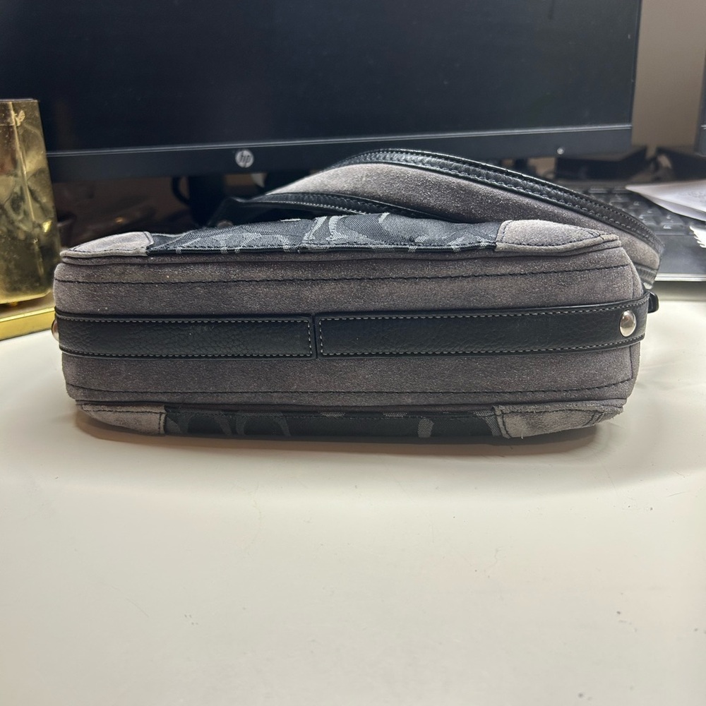 Coach Black and Dark Gray Shoulder Bag - Picture 4 of 4